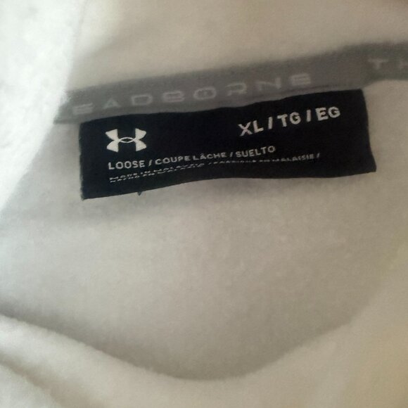 UNDER ARMOUR OVERSIZED ORANGE AND WHITE HOODIE XL - Picture 2 of 5